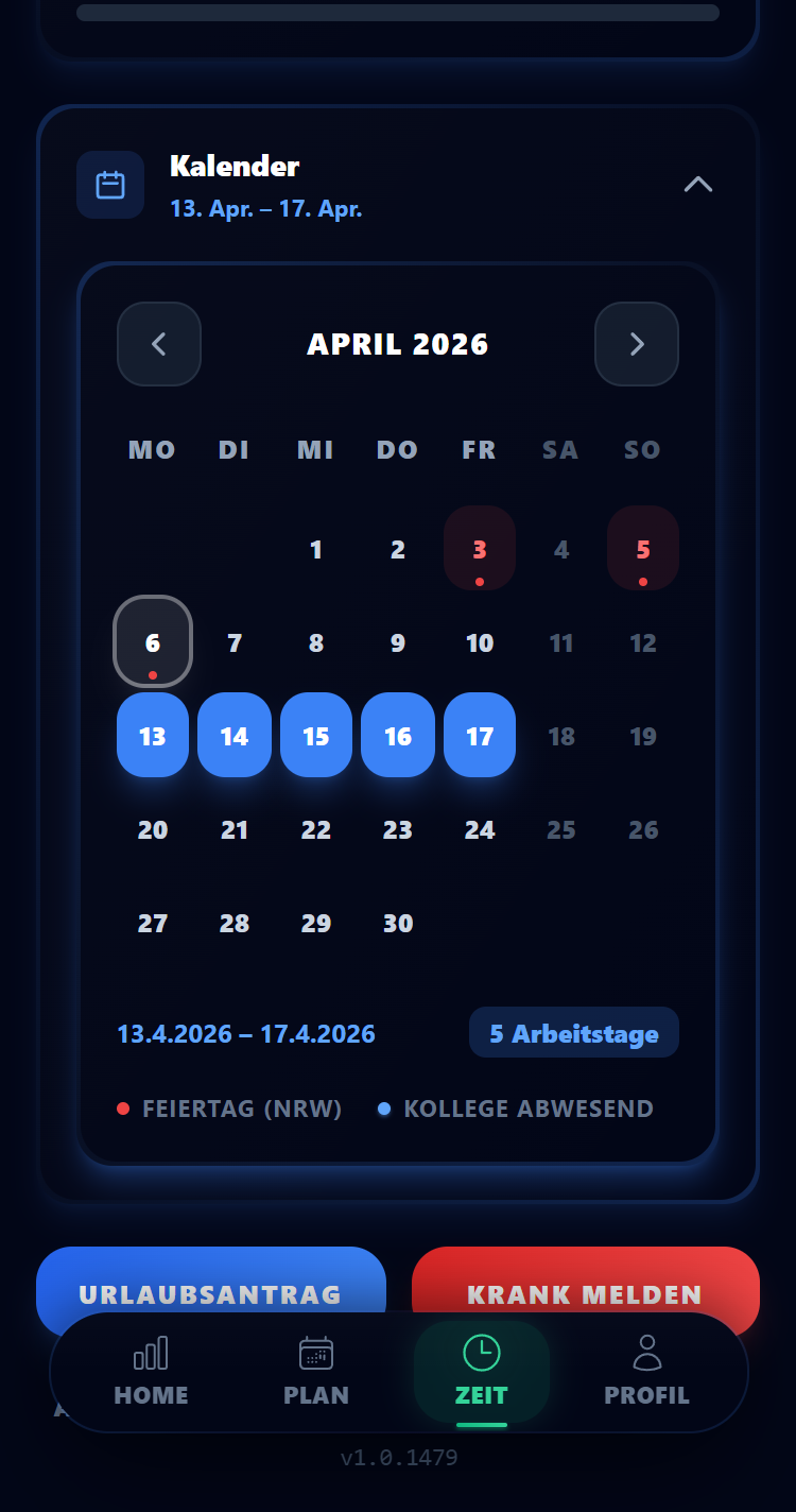 Urlaubsantrag stellen